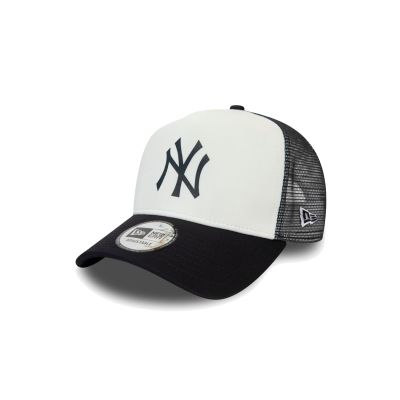 New Era Yankees Team Colour White A-Frame Trucker Cap - Svart - Lokk
