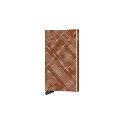Secrid Cardprotector Laser Tartan Rust - Brun - Accessories