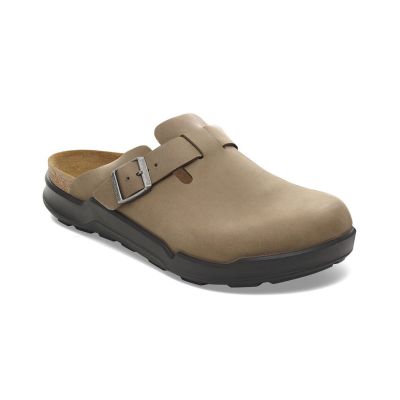 Birkenstock Boston Crosstown Waxy Leather Regular Fit - Brun - Sandaler Birkenstock Boston Crosstown Waxy Leather Regular Fit - Brun - Sandaler