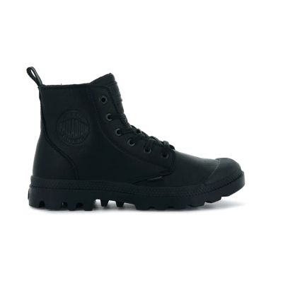 Palladium Pampa Zip Leather Essential - Svart - Joggesko