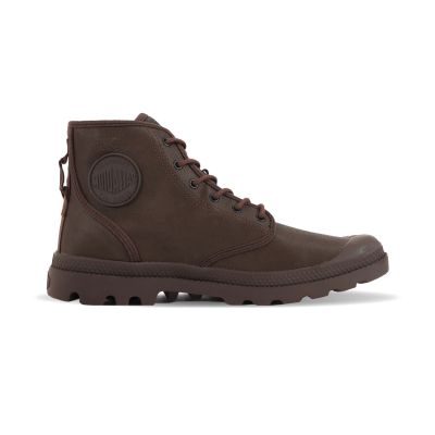 Palladium Pampa Hi Coated Dark Cocoa - Brun - Joggesko