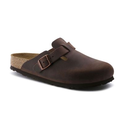 Birkenstock Boston Soft Footbed Oiled Leather Regular Fit - Brun - Sandaler Birkenstock Boston Soft Footbed Oiled Leather Regular Fit - Brun - Sandaler