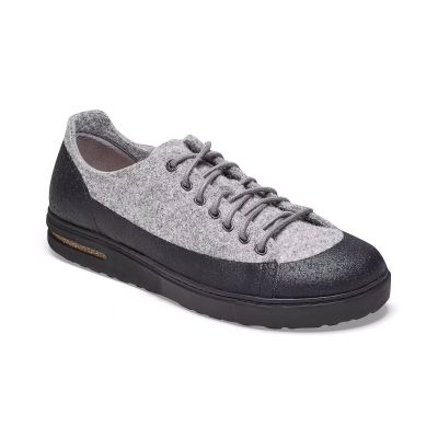 Birkenstock Bend Low Decon Leather/Textile/Felt Narrow Fit - Grå - Joggesko Birkenstock Bend Low Decon Leather/Textile/Felt Narrow Fit - Grå - Joggesko