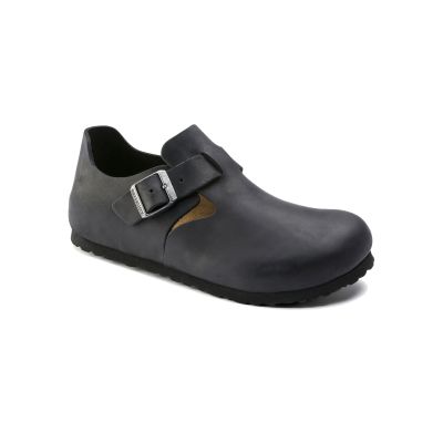 Birkenstock London Oiled Leather Narrow Fit Black - Svart - Sandaler Birkenstock London Oiled Leather Narrow Fit Black - Svart - Sandaler