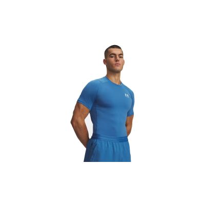 Under Armour UA HeatGear Compression Short Sleeve Aegean Blue - Blå - Undertøy Under Armour UA HeatGear Compression Short Sleeve Aegean Blue - Blå - Undertøy