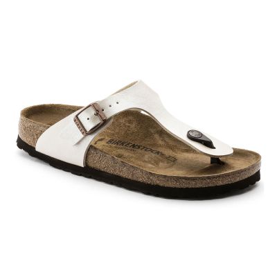 Birkenstock Gizeh Graceful Pearl White Regular Fit - Hvit - Sandaler Birkenstock Gizeh Graceful Pearl White Regular Fit - Hvit - Sandaler