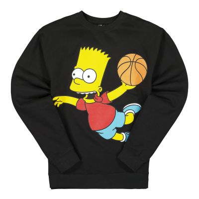 The Simpsons X Chinatown Market Air Bart Arc Sweatshirt Black - Svart - Hettegenser