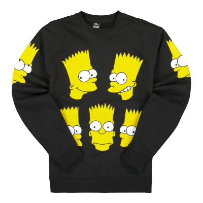 The Simpsons X Chinatown Market Classic Bart Crewneck Sweatshirt Black - Svart - Hettegenser