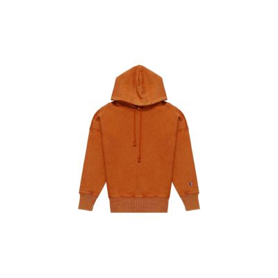 Champion Reverse Weave Crewneck Hoodie - Oransje - Hettegenser Champion Reverse Weave Crewneck Hoodie - Oransje - Hettegenser