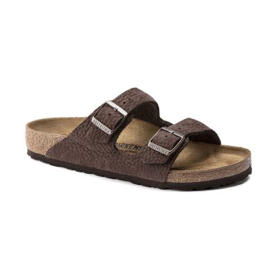 Birkenstock Arizona Nubuck Leather Narrow Fit Brown - Brun - Sandaler Birkenstock Arizona Nubuck Leather Narrow Fit Brown - Brun - Sandaler