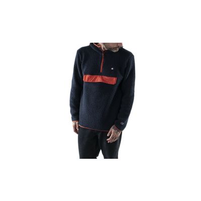 Champion Hooded Half Zip Top - Blå - Hettegenser