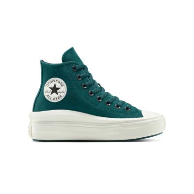 Converse Chuck Taylor All Star Move Platform Suede - Grønn - Joggesko Converse Chuck Taylor All Star Move Platform Suede - Grønn - Joggesko
