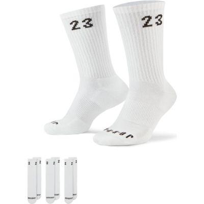 Jordan Essentials 3 Pack Crew White Socks - Hvit - Sokker