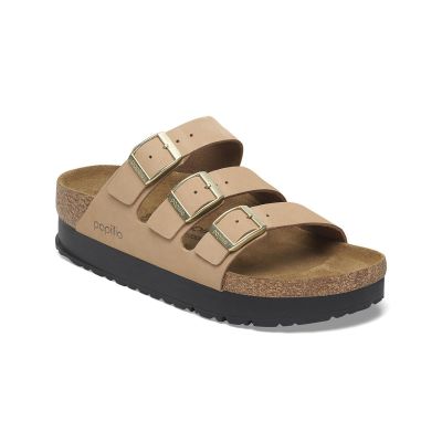 Birkenstock Florida III PAP Flex Platform Nubuk Leather Narrow Fit Brown - Brun - Sandaler Birkenstock Florida III PAP Flex Platform Nubuk Leather Narrow Fit Brown - Brun - Sandaler