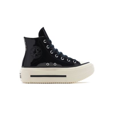 Converse Chuck Taylor All Star Lift Double Stack Platform Patent Leather 4 - Svart - Joggesko
