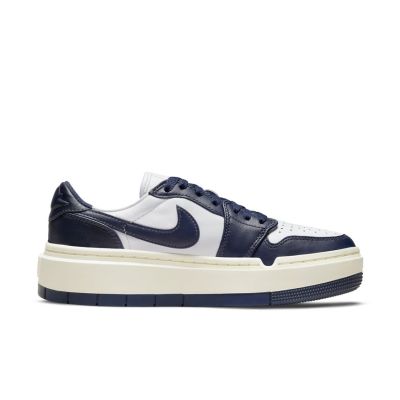 Air Jordan 1 Elevate Low "Midnight Navy" Wmns - Hvit - Joggesko