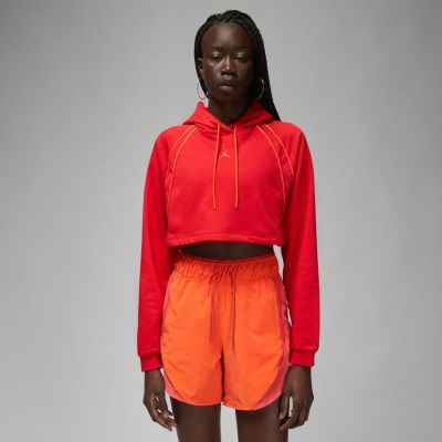 Jordan Sport Wmns Cropped Sweatshirt - rød - Hettegenser