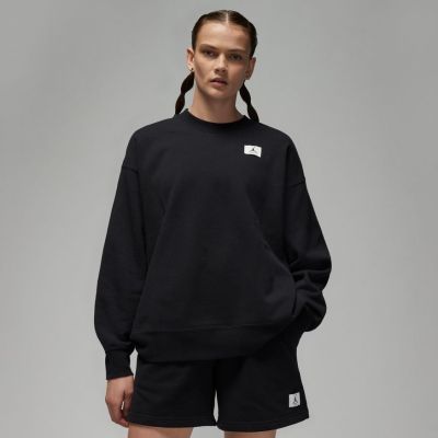 Jordan Flight Wmns Fleece Crewneck - Svart - Hettegenser