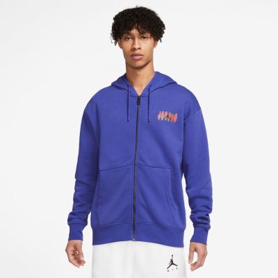 Jordan Flight MVP Full-Zip - Blå - Hettegenser