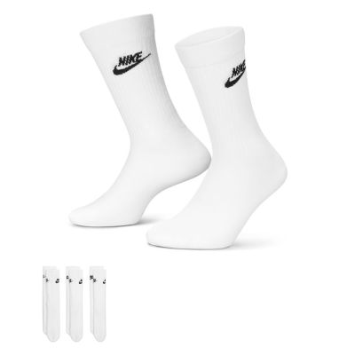 Nike Sportswear Everyday Essential Socks 3-Pack White - Hvit - Sokker