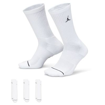 Jordan Everyday Crew Socks 3-Pack White - Hvit - Sokker