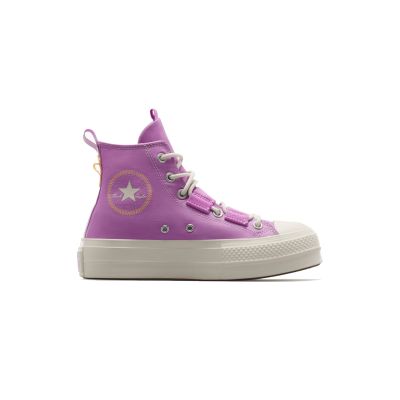 Converse Chuck Taylor All Star Lift Platform Nylon - Lilla - Joggesko Converse Chuck Taylor All Star Lift Platform Nylon - Lilla - Joggesko