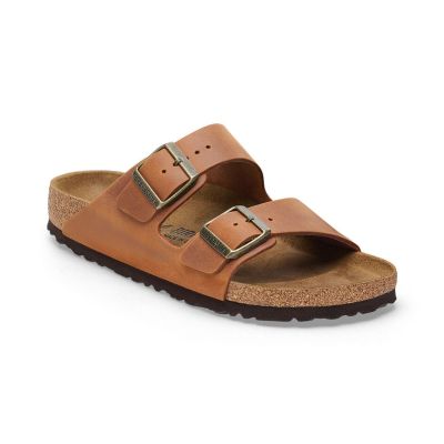 Birkenstock Arizona Natural Leather Oiled Narrow Fit Brown 1028401 - Brun - Sandaler Birkenstock Arizona Natural Leather Oiled Narrow Fit Brown 1028401 - Brun - Sandaler