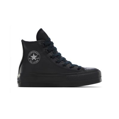 Converse Chuck Taylor All Star Lift Platform Leather - Svart - Joggesko Converse Chuck Taylor All Star Lift Platform Leather - Svart - Joggesko