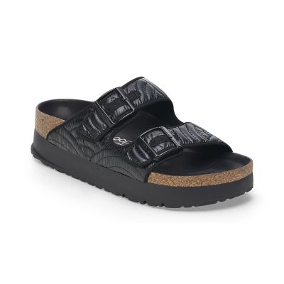 Birkenstock Arizona PAP French Piping Flex Platform Narrow Fit - Svart - Sandaler Birkenstock Arizona PAP French Piping Flex Platform Narrow Fit - Svart - Sandaler