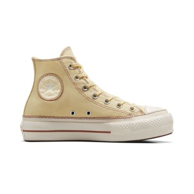 Converse Chuck Taylor All Star Lift Platform Contrast Stitching - Brun - Joggesko Converse Chuck Taylor All Star Lift Platform Contrast Stitching - Brun - Joggesko