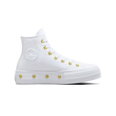 Converse Chuck Taylor All Star Lift Platform Star Studded - Hvit - Joggesko Converse Chuck Taylor All Star Lift Platform Star Studded - Hvit - Joggesko