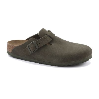 Birkenstock Boston Suede Leather Regular Fit Green 1024721 - Grønn - Sandaler Birkenstock Boston Suede Leather Regular Fit Green 1024721 - Grønn - Sandaler