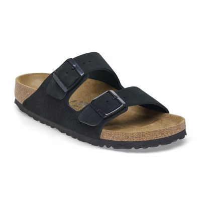 Birkenstock Arizona Suede Leather Regular Fit Black - Svart - Sandaler Birkenstock Arizona Suede Leather Regular Fit Black - Svart - Sandaler
