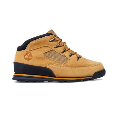Timberland Euro Rock Mid Hiker Wheat Suede - Brun - Joggesko Timberland Euro Rock Mid Hiker Wheat Suede - Brun - Joggesko