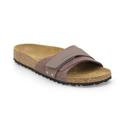 Birkenstock Oita Suede Leather Narrow Fit Purple - Lilla - Sandaler Birkenstock Oita Suede Leather Narrow Fit Purple - Lilla - Sandaler