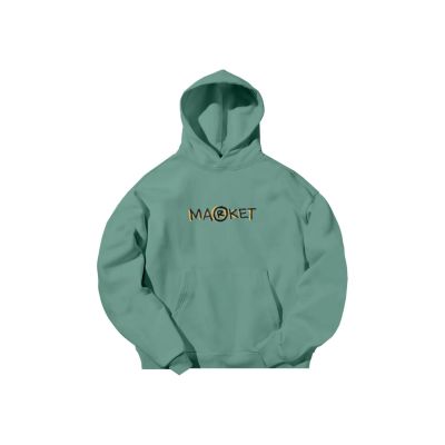 MARKET Smiley Doodle Hoodie Green - Grønn - Hettegenser MARKET Smiley Doodle Hoodie Green - Grønn - Hettegenser