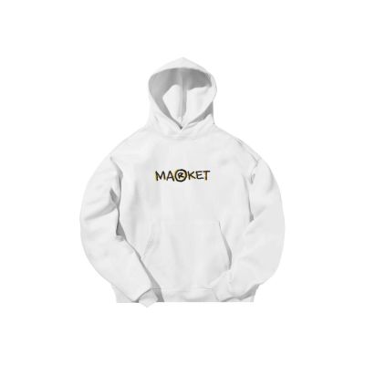 MARKET Smiley Doodle Hoodie White - Hvit - Hettegenser MARKET Smiley Doodle Hoodie White - Hvit - Hettegenser