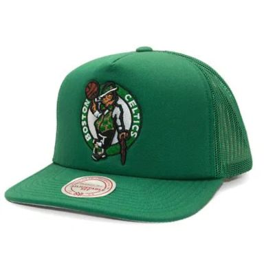 Mitchell & Ness NBA Boston Celtics Evergreen Trucker - Grønn - Lokk