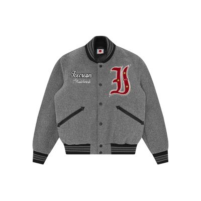 ICECREAM Mascot Varsity Jacket - Grå - Jakke ICECREAM Mascot Varsity Jacket - Grå - Jakke