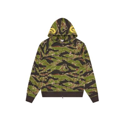 ICECREAM Smiley Tiger Stripe Full Zip-Trough Hoodie - Flerfarget - Hettegenser ICECREAM Smiley Tiger Stripe Full Zip-Trough Hoodie - Flerfarget - Hettegenser