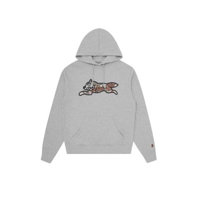 ICECREAM Choc Chip Running Dog Popover Hoodie Grey - Grå - Hettegenser ICECREAM Choc Chip Running Dog Popover Hoodie Grey - Grå - Hettegenser