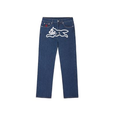ICECREAM Running Dog Denim Pants Indigo - Blå - Bukser ICECREAM Running Dog Denim Pants Indigo - Blå - Bukser