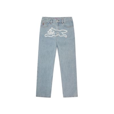 ICECREAM Running Dog Double Scoop Denim Pants Heavy Wash Blue - Blå - Bukser ICECREAM Running Dog Double Scoop Denim Pants Heavy Wash Blue - Blå - Bukser