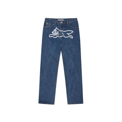 ICECREAM Running Dog Double Scoop Denim Pants Mid Wash Blue - Blå - Bukser ICECREAM Running Dog Double Scoop Denim Pants Mid Wash Blue - Blå - Bukser