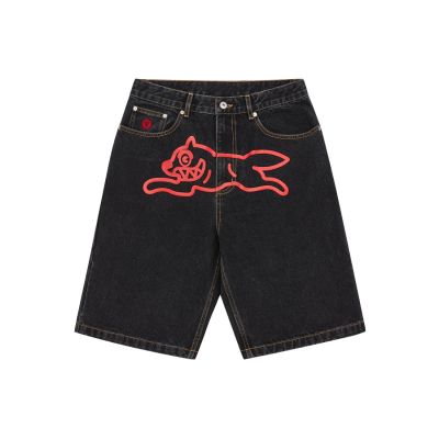 ICECREAM Running Dog Denim Shorts - Svart - Shorts ICECREAM Running Dog Denim Shorts - Svart - Shorts
