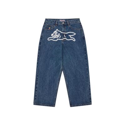 ICECREAM Running Dog Triple Scoop Denim Pants Mid Wash Blue - Blå - Bukser ICECREAM Running Dog Triple Scoop Denim Pants Mid Wash Blue - Blå - Bukser