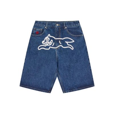 ICECREAM Running Dog Triple Scoop Denim Shorts Mid Wash Blue - Blå - Shorts ICECREAM Running Dog Triple Scoop Denim Shorts Mid Wash Blue - Blå - Shorts