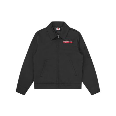ICECREAM Drippy Quilted Work Jacket Black - Svart - Jakke ICECREAM Drippy Quilted Work Jacket Black - Svart - Jakke