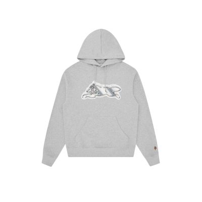 ICECREAM Iced Out Running Dog Popover Hoodie Grey - Grå - Hettegenser ICECREAM Iced Out Running Dog Popover Hoodie Grey - Grå - Hettegenser