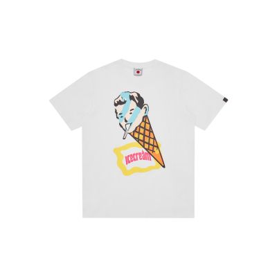 ICECREAM Cone Man T-shirt White - Hvit - Kortermet T-skjorte ICECREAM Cone Man T-shirt White - Hvit - Kortermet T-skjorte